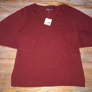 Horny Toad Haiku-brick heather sweater/NWT/10%cashmere/L